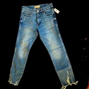 Gap, high rise, slim, straight jeans
